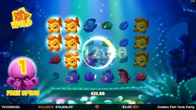 Golden Fish Tank Party slot screenshot 