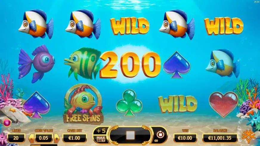 Golden Fish Tank slot screenshot 