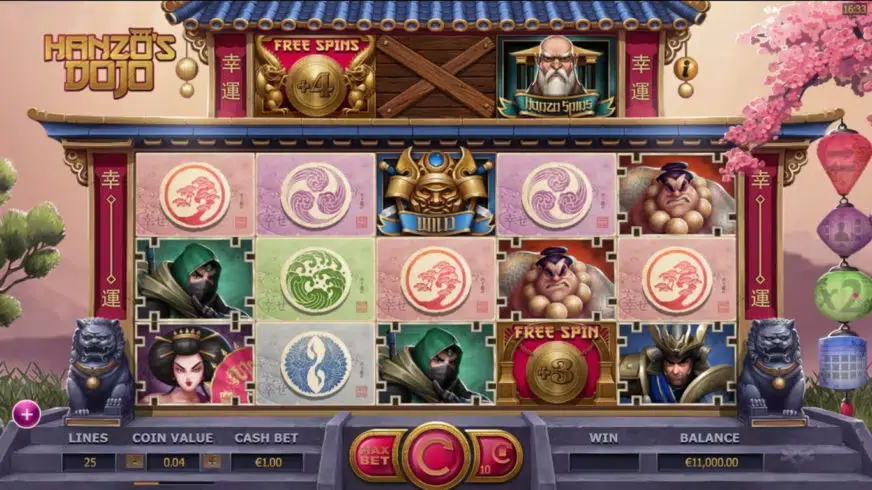 Hanzo’s Dojo slot screenshot 1