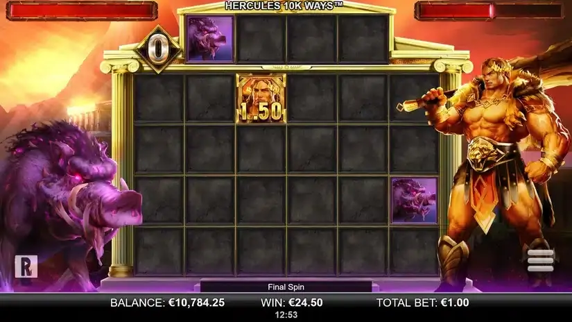 Hercules 10k Ways slot screenshot 4