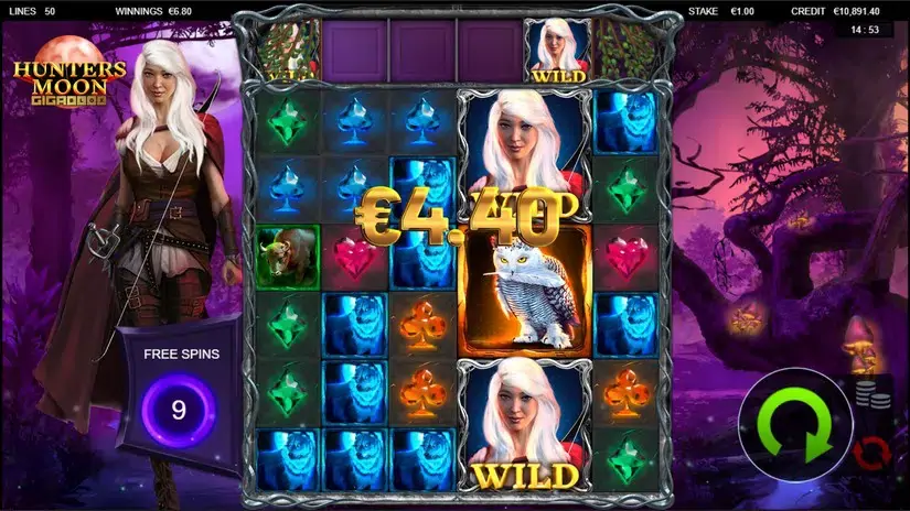 Hunters Moon Gigablox slot screenshot 4