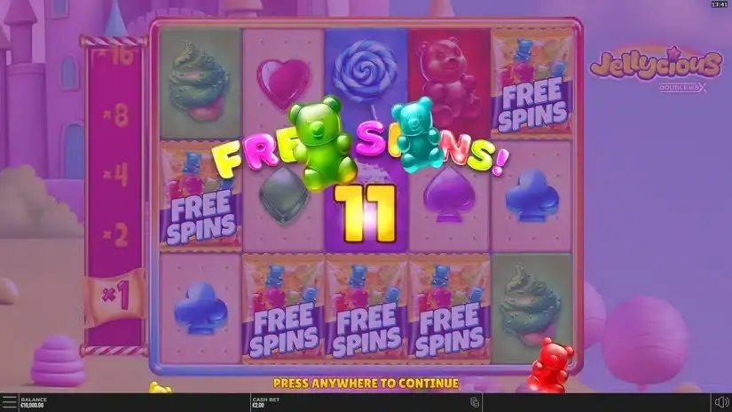 Jellycious DoubleMax slot screenshot 3