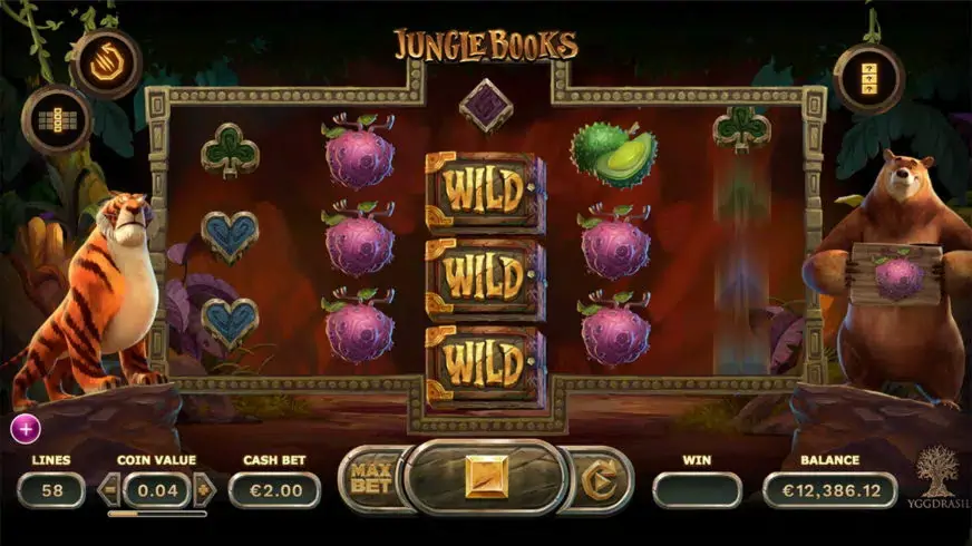 Jungle Books slot screenshot 1