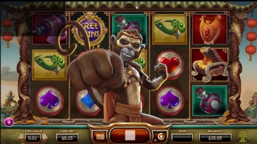 Legend of the Golden Monkey slot screenshot 
