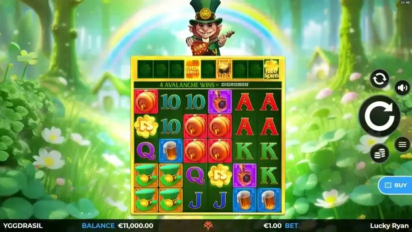 Lucky Ryan Gigablox slot screenshot 