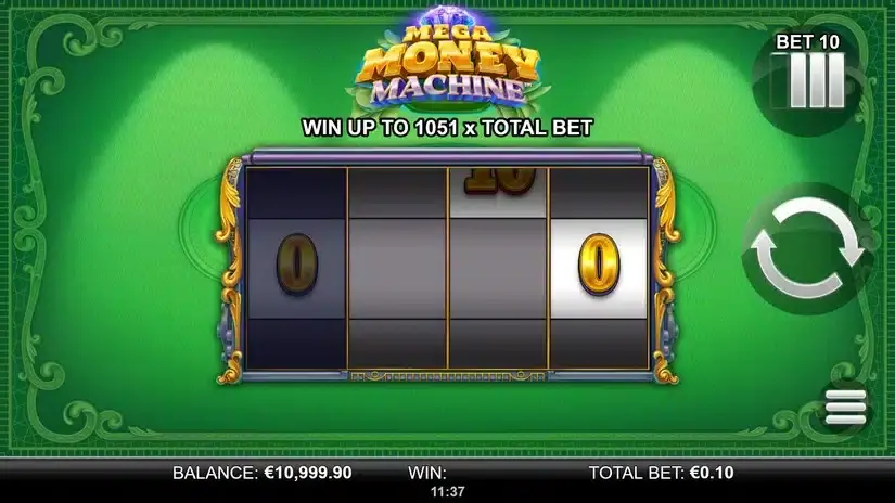 Mega Money Machine slot screenshot 
