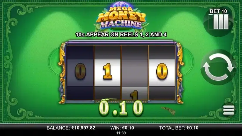 Mega Money Machine slot screenshot 