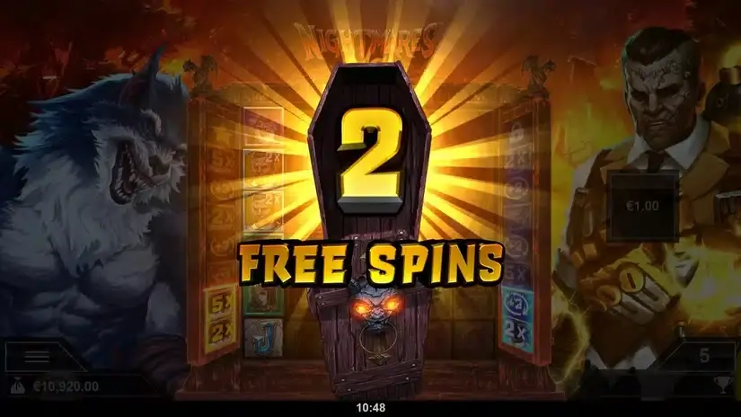 Nightmares VS GigaBlox slot screenshot 