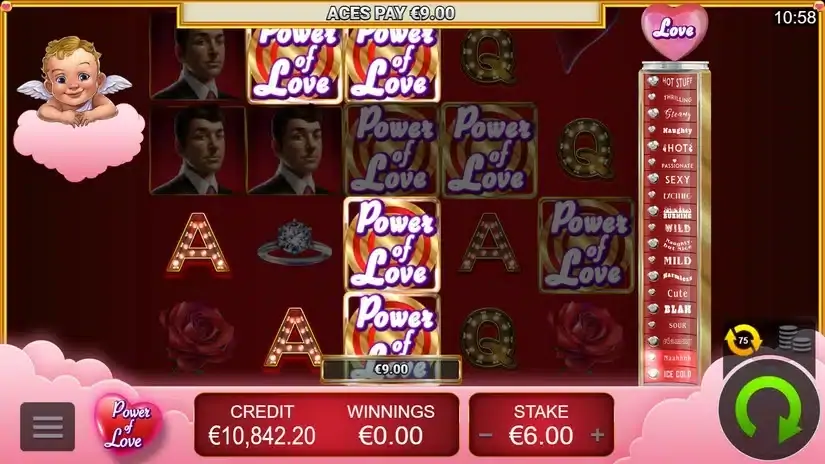 Power of Love slot screenshot 