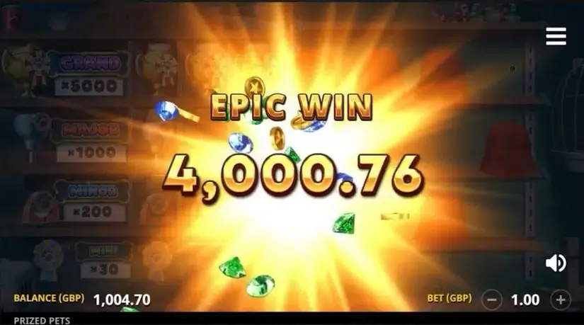 Prized Pets Gigablox slot screenshot 10