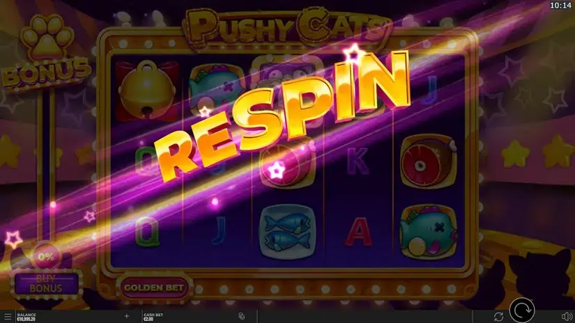 Pushy Cats slot screenshot 3