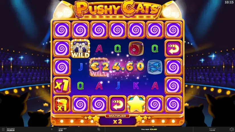 Pushy Cats slot screenshot 6