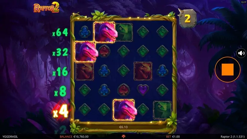 Raptor 2 slot screenshot 5