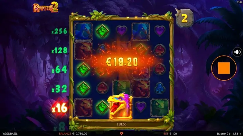 Raptor 2 slot screenshot 6