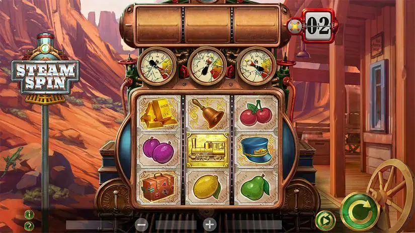 SteamSpin slot screenshot 1