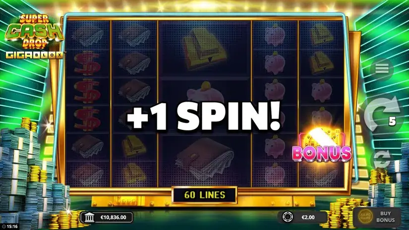 Super Cash Drop Gigablox slot screenshot 6