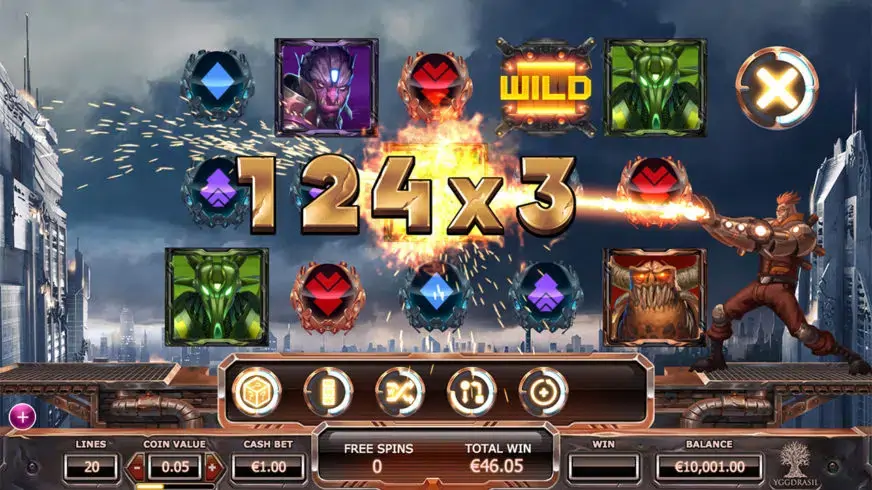 Super Heroes slot screenshot 