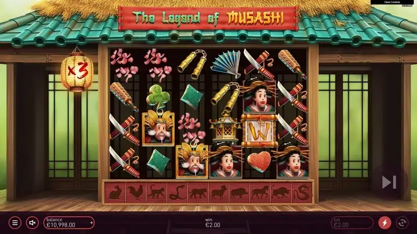 The Legend of Musashi slot screenshot 2
