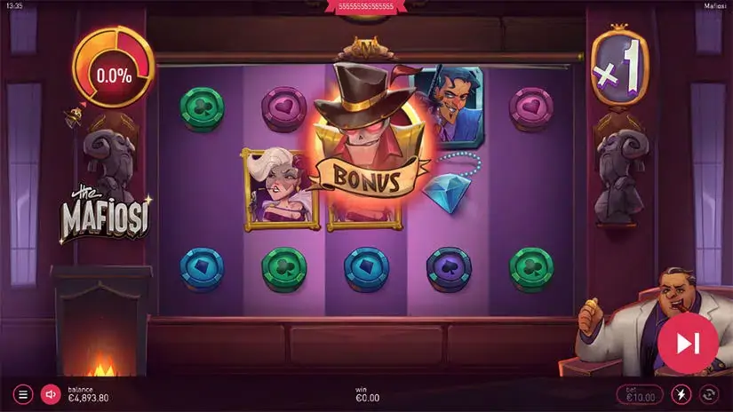 The Mafiosi slot screenshot 2