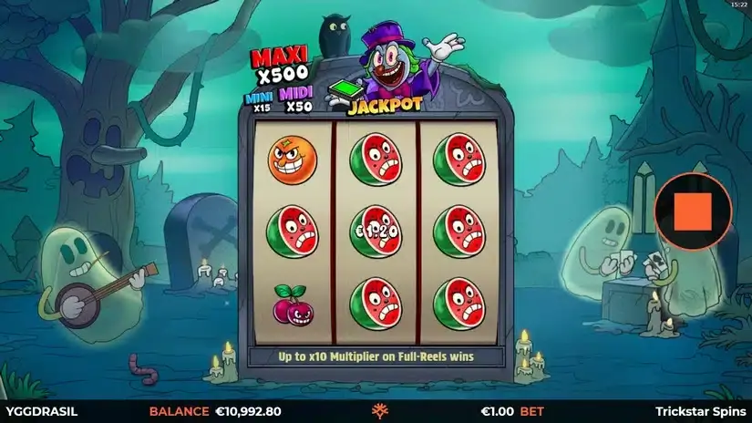 Trickstar Spins slot screenshot 4