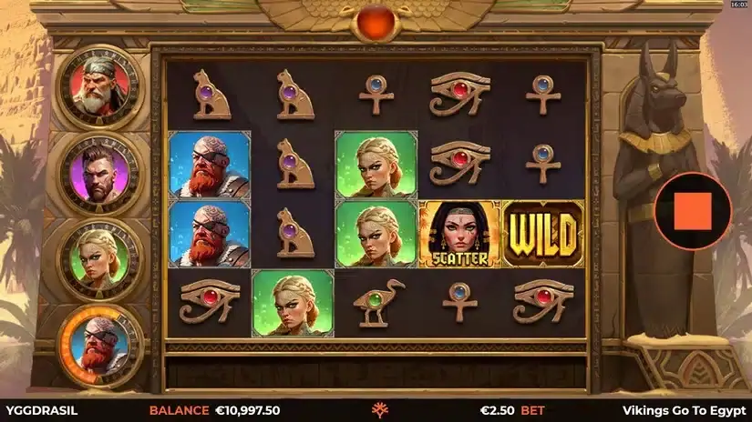Vikings Go To Egypt Wild Fight slot screenshot 2