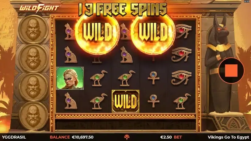 Vikings Go To Egypt Wild Fight slot screenshot 5