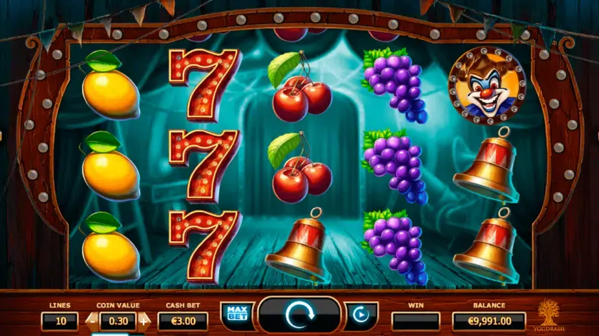 Wicked Circus slot screenshot 1
