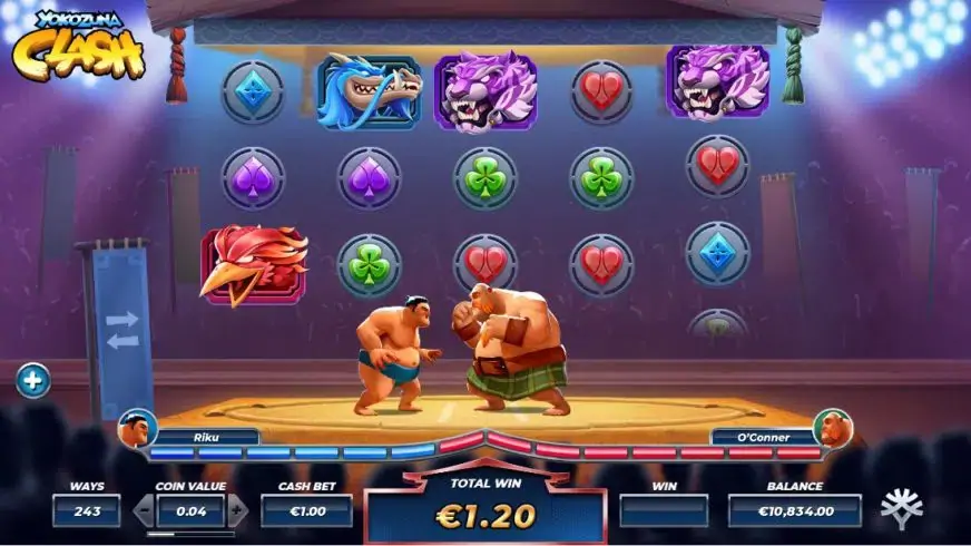 Yokozuna Clash slot screenshot 6