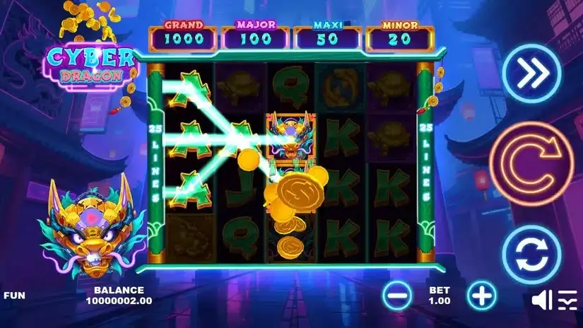 Cyber Dragon slot screenshot 4