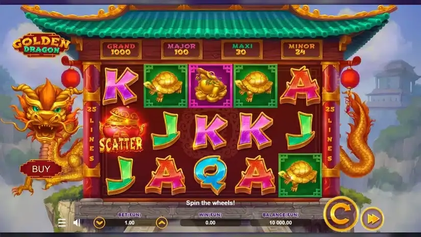 Golden Dragon slot screenshot 