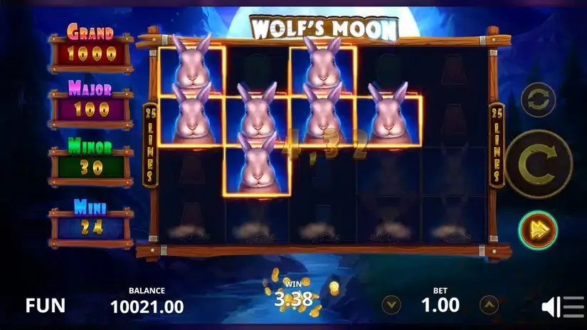 Wolf’s Moon slot screenshot 3